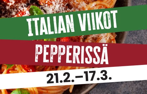 Italian viikot Pepperissä 21.2.-17.3.2024